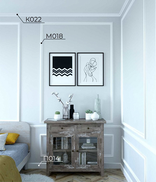 Плинтусы в интерьере артикул KX022, 45Х30, Потолочные карнизы, Cosca Плинтусы в интерьере артикул KX022, 45Х30, Потолочные карнизы, Cosca