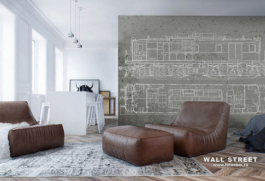 Фотообои в интерьере артикул Induction 21, ИНДУКЦИЯ / INDUCTION, Wall street