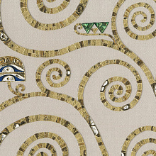 Зелёные обои с узором Sirpi Academy a tribute to Gustav Klimt AD4 25600